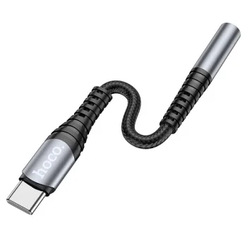 HOCO LS33 USB Type-C to 3.5mm AUX Audio Adapter, Black