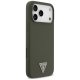 Guess Silicone Triangle Logo MagSafe Case for iPhone 17 Pro Max Khaki