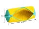 Shoe Washing Bag with Microfiber, Yellow-Mint