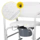 4FIZJO Commode Shower Wheelchair for Seniors and Disabled