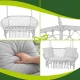 Double Garden Nest Swing Gardlov 300kg Hanging Chair, grey