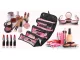 Roll-Up Travel Cosmetic Bag Organizer with 4 Pockets