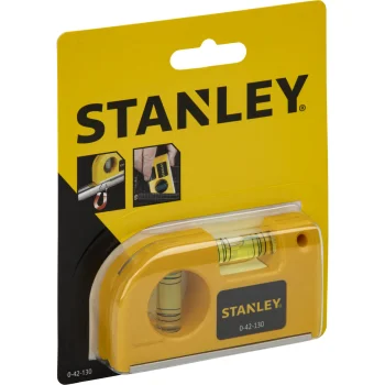 Stanley 0-42-130 Magnetic Spirit Level, 84x46x20 mm, Yellow