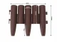 Garden Palisade Flowerbed Barrier Fence 215cm, Set of 8 Elements