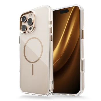 Clear Thin Mag Case for iPhone 17 Air 6.6", Gold