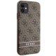 Guess iPhone 11 / XR Case 4G Stripe, Brown