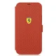 Ferrari iPhone 12 mini Wallet Case On Track Perforated, Red