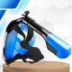 Bakalu Full Face Snorkeling Mask S/M with GoPro Mount, Black/Blue