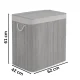 Massido 150L Bamboo Laundry Basket with Lid and 3 Compartments