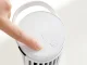 Mini Desk Tower Fan with LED Light, 2 Speeds, USB, 16039