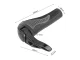 Bicycle Handlebar Grips with Bar Ends, Rubber, Black