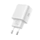 Tech-Protect NCA20 PD 20W QC3.0 USB-A / USB-C Wall Charger + USB-C Cable 100cm - White