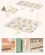 NICEKIDS Double-sided Foldable XPE Foam Play Mat Pad Rug for Kids, 200x150cm, Dinosaurs/Space