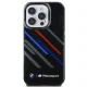 BMW iPhone 16 Pro Max Case Motorsport IML Random Stripes, Black