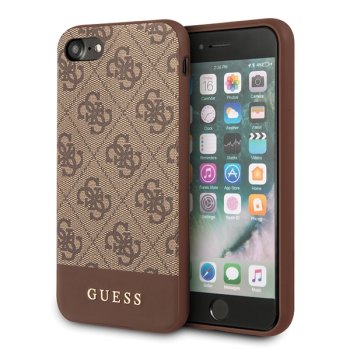 Guess 4G Stripe Case for Apple iPhone 7 / 8 / SE 2020 / SE 2022, Brown