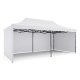 Plonos Garden Pavilion with 3 Walls 3x6m White