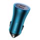 Baseus Golden Contactor Pro automašīnas lādētājs 2x USB-C 40W zils (CGJP000003) | Phone Car Charger