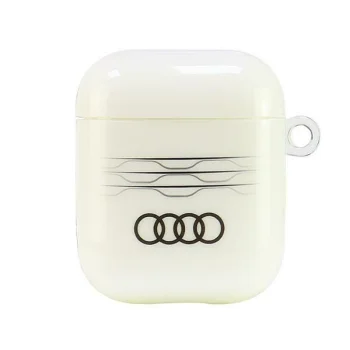 Audi IML Geometric Pattern dėklas AirPods 1 / 2 ausinėms, White