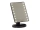 Large Cosmetic Mirror with 16 LED Illumination, Black