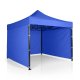Plonos Garden Pavilion with 3 Walls 3x3m Blue