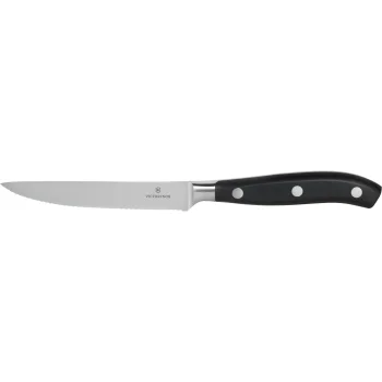 Victorinox Grand Maitre steak knife 12 cm, Black / Silver