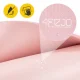 NBR Yoga & Fitness Mat 180×60×1.5 cm with Carry Straps, light pink