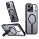 Hybrid Armor X Case for Samsung Galaxy S25 FE with MagSafe Stand, Black