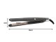 Ceramic Hair Straightener Flat Iron, 3 Temp Modes, 360° Cord, Black