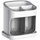 Kitchen Cutlery Drainer and Organizer, Grey