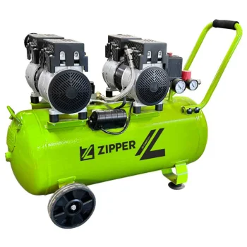 Zipper ZI-COM50SI Oil-Free Silent Air Compressor, 50 L, 1500 W, 8 bar