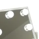 Makeup Mirror with 9 LED Bulbs, USB, 25x30 cm