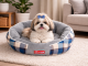 Soft Dog Bed Verk Group Fluffy Comfortable Lounger for Small Medium Dogs