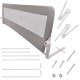 Fold Down Safety Bed Rail Guard 200 cm, Grey