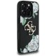Guess Grained Roses Big 4G logo Phone Case Cover iPhone 16 Pro Max - black