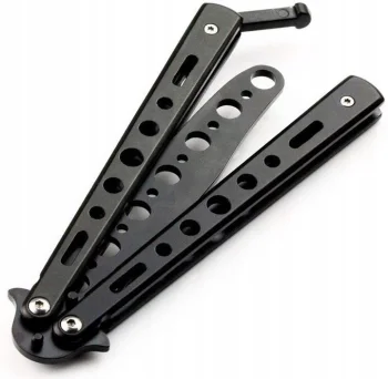 Butterfly Stainless Steel Training Balisong Practice Tool Tactical Folding Knife
