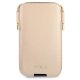 Guess Saffiano Phone Pouch for iPhone 12 / 12 Pro Gold