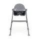 ECOTOYS 2-in-1 Convertible High Chair with Removable Tray, Grey