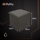Ruhhy Folding Storage Ottoman Cube with Lid 25780, Gray
