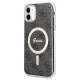 Apple iPhone 11 6.1\'\' Guess 4G Print MagSafe Case Cover (GUBPN61H4EACSK) + Charger, Black