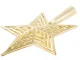 Gold Christmas Tree Ornament - Shatterproof Star
