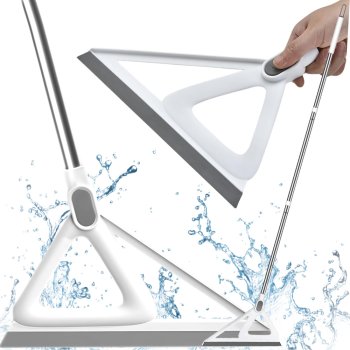 Sweeper for collecting water floors windows glass mirror broom scraper