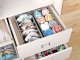 Underwear and Socks Drawer Organizer Set, 4 pcs, Grey