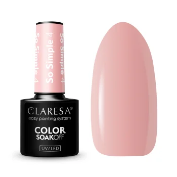 Claresa So Simple 4 Gel Polish, Warm Nude, 5g