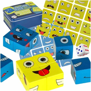 Educational Wooden Blocks Game for Learning Emotions