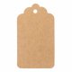 Gift Tags 100 Pcs for Presents and Crafts, Brown