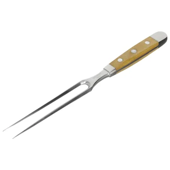 Güde Alpha Olive Meat Fork 18cm Olive Wood Handle