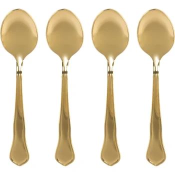Bialetti Pure Gold Tea Spoon Set, 4-pcs., Golden