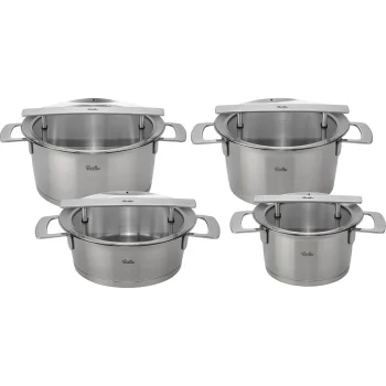 Fissler Phi Collection 4-Piece Cookware Set with Glass Lids