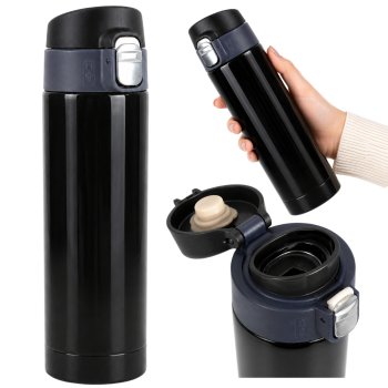 Thermal Mug with Mouthpiece, 400 ml (Assorted Colors)