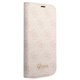 Guess iPhone 14 Wallet Case 4G Vintage Gold Logo, Pink